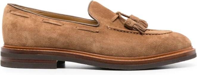 Brunello Cucinelli Loafers met kwastjes Bruin