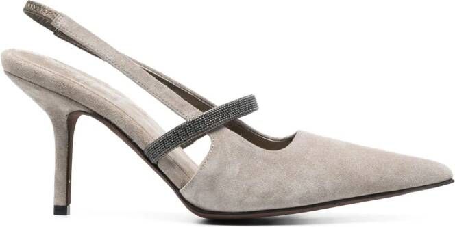 Brunello Cucinelli Slingback pumps Grijs