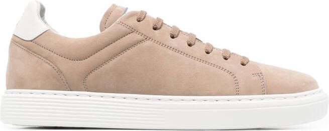 Brunello Cucinelli Suède sneakers Bruin