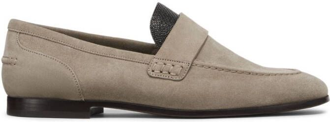 Brunello Cucinelli Suède loafers Beige