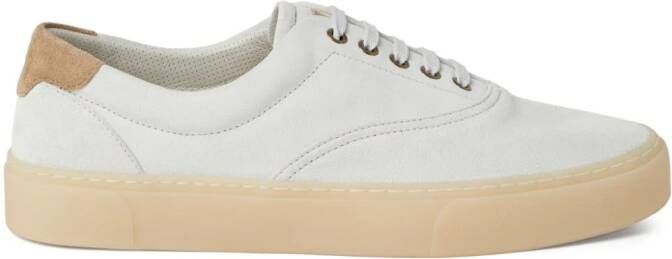 Brunello Cucinelli Suède low-top sneakers Wit