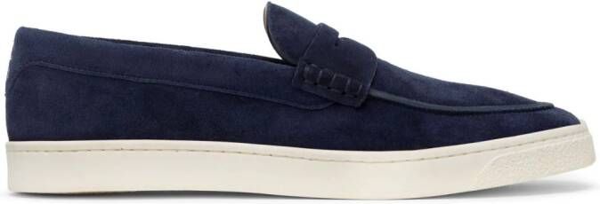 Brunello Cucinelli Suède penny loafers Blauw