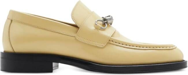 Burberry Barbed leren loafers Beige