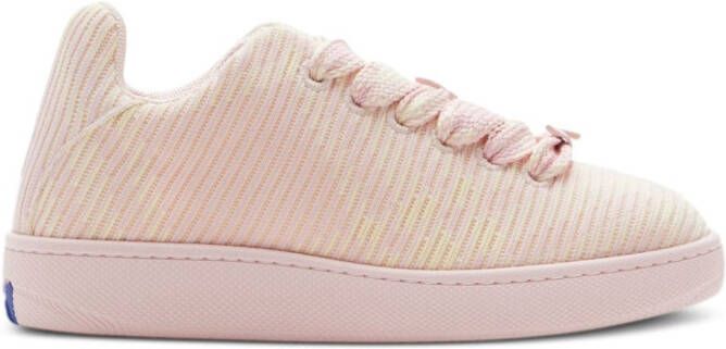 Burberry Box geruite sneakers Roze