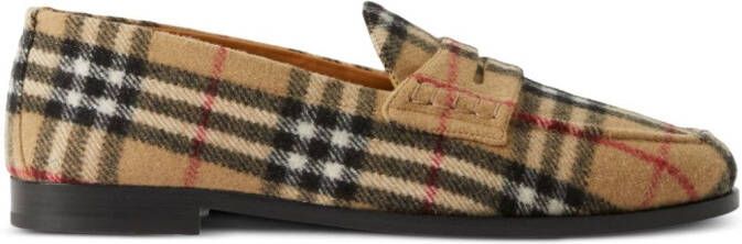 Burberry Loafers met ronde neus Beige