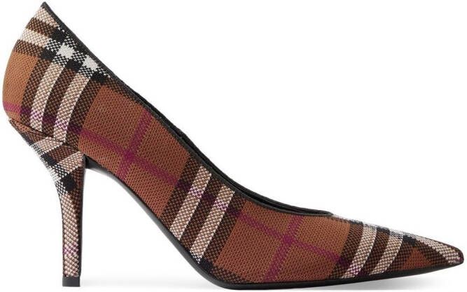 Burberry Pumps met puntige neus Bruin