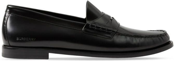 Burberry Leren loafers Zwart