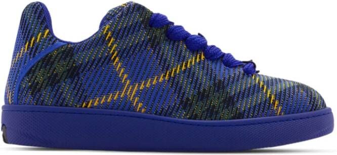 Burberry Geruite sneakers Blauw