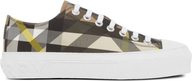 Burberry Geruite sneakers Zwart