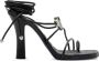 Burberry Ivy Shield leren sandalen Zwart - Thumbnail 1