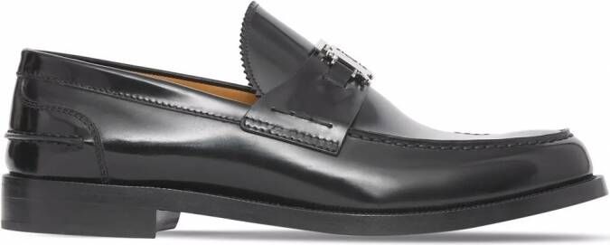 Burberry Loafers met monogram patroon Zwart