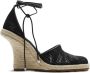 Burberry Mesh Plunge espadrilles met mesh Zwart - Thumbnail 1