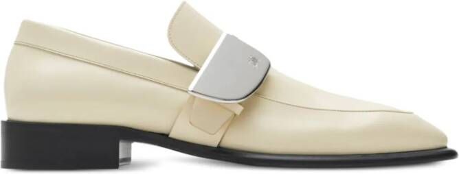 Burberry Shield leren loafers Beige