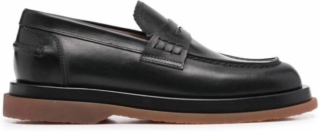 Buttero Leren loafers Zwart