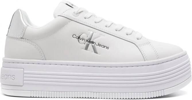 Calvin Klein Jeans Sneakers met plateauzool Wit