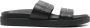 Calvin Klein Leren slippers Zwart - Thumbnail 1