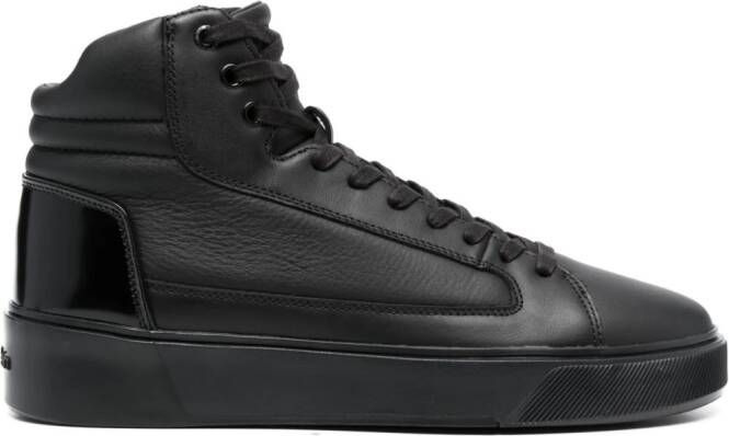 Calvin Klein Leren sneakers Zwart