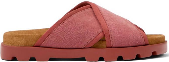 Camper Brutus sandalen met gekruiste bandjes Rood