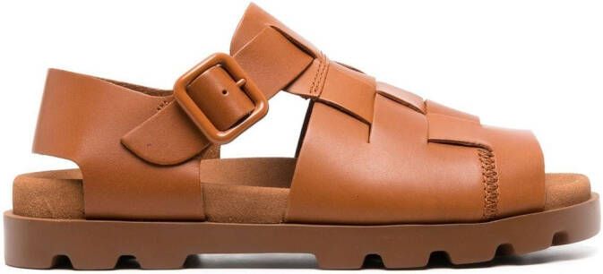 Camper Brutus leren sandalen Bruin