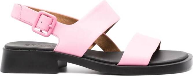 Camper Dana leren slingback sandalen Roze