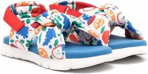 Camper Kids Oruga sandalen met bloe print Wit