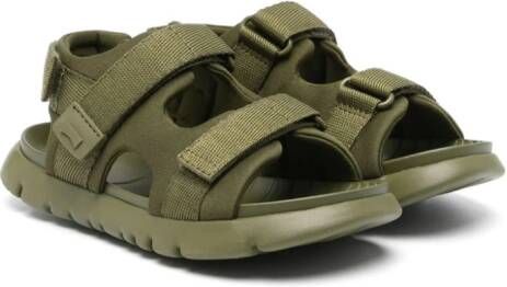 Camper Kids Oruga sandalen met logo-reliëf Groen