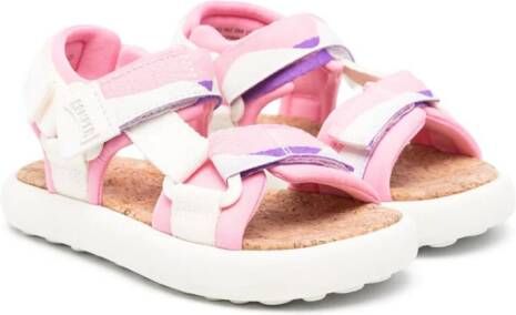 Camper Kids Pelotas Flota sandalen met logo-reliëf Wit