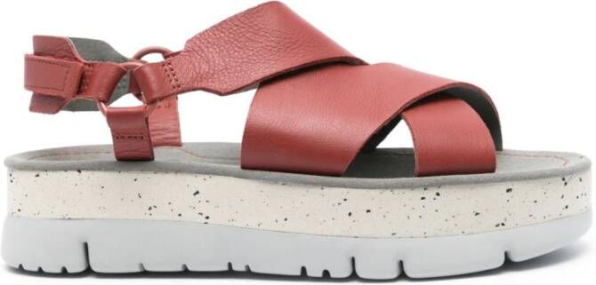 Camper Oruga UP sandalen met bandjes Rood