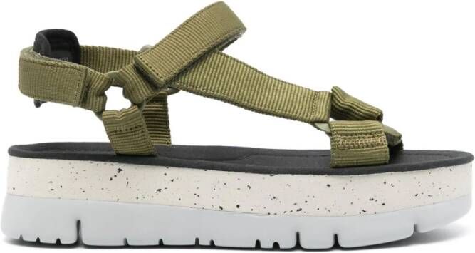 Camper Oruga Up sandalen met klittenband Groen