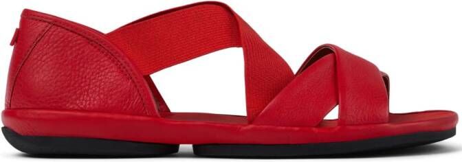 Camper Right Nina leren sandalen Rood