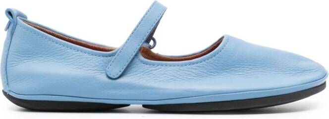 Camper Right Nina leren ballerina's Blauw