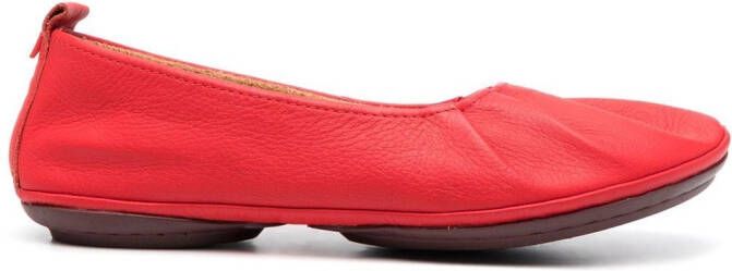 Camper Right Nina leren ballerina's Rood