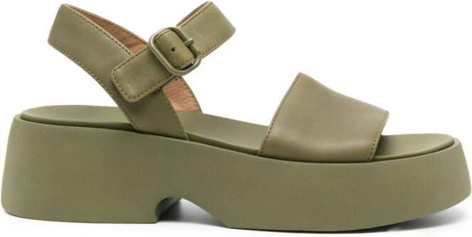 Camper Tasha leren sandalen Groen