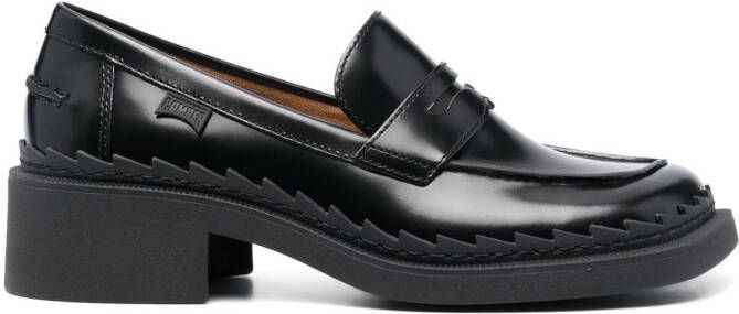 Camper Taylor leren loafers Zwart