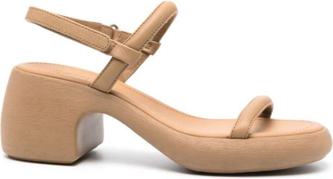 Camper Thelma leren sandalen Beige