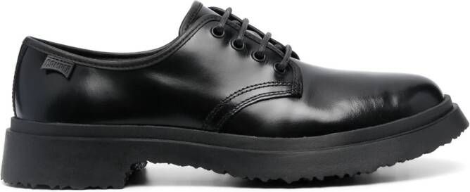 Camper Leren derby schoenen Zwart