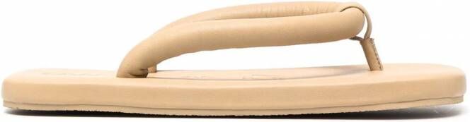 CamperLab Hastalavista leren teenslippers Beige