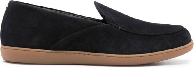 Canali Suède loafers Blauw