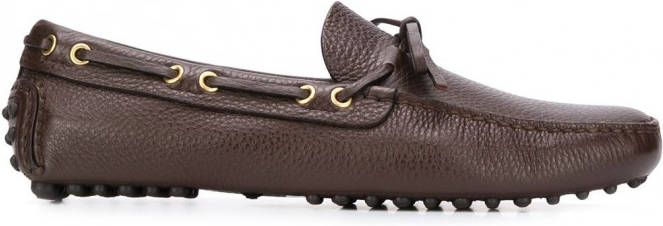 Car Shoe Loafers met veters Bruin