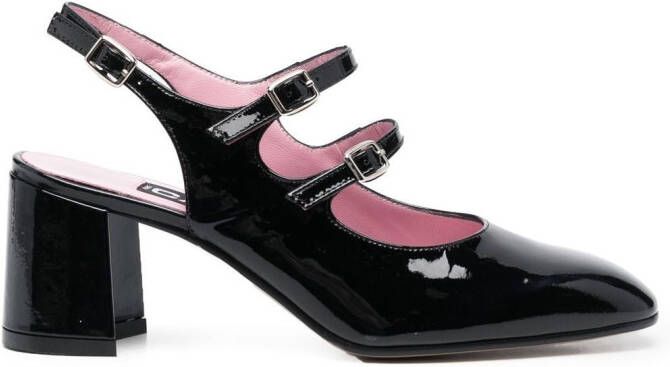 Carel Paris Lakleren pumps Zwart