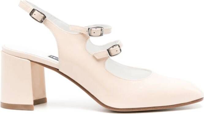 Carel Paris Banana 60 mm lakleren pumps Beige