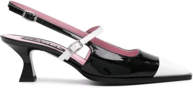 Carel Paris Cecile 50 slingback pumps Zwart