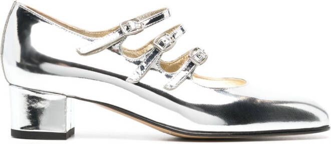 Carel Paris Kina Mary Jane pumps Zilver