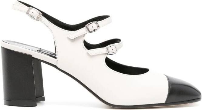 Carel Paris Peche lakleren pumps Wit