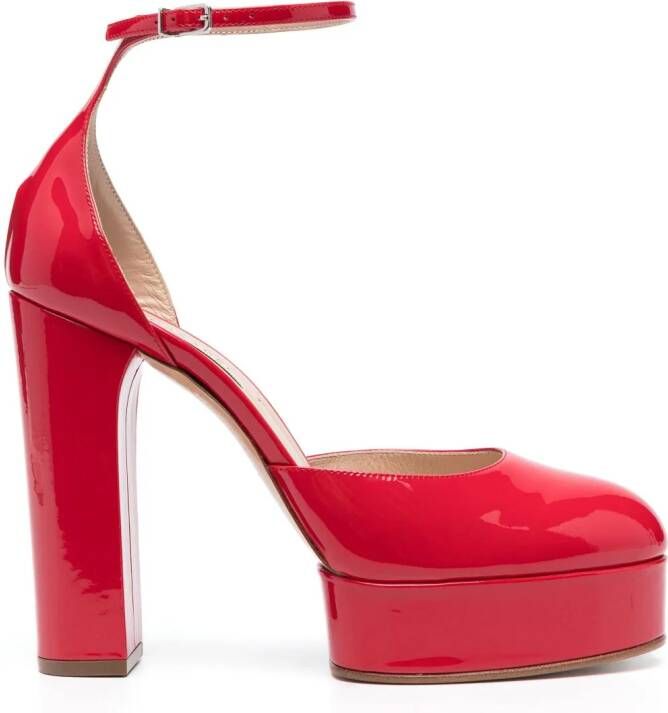 Casadei Lakleren pumps Rood