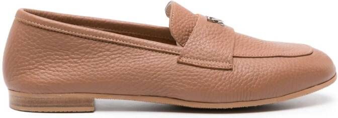 Casadei Antilope suède loafers Bruin