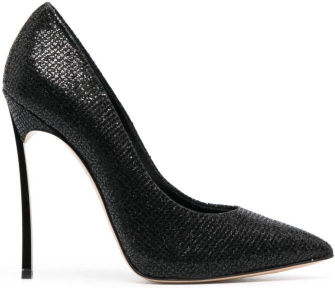 Casadei Blade pumps verfraaid met pailletten Zwart