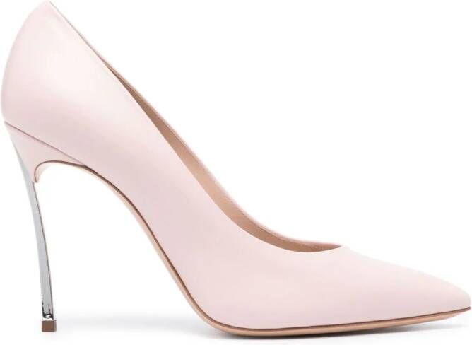 Casadei Blade satijnen pumps Roze