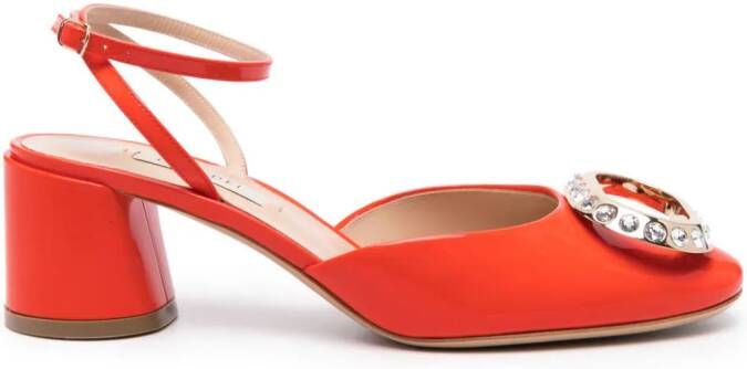 Casadei Emily Cleo 50mm pumps Oranje