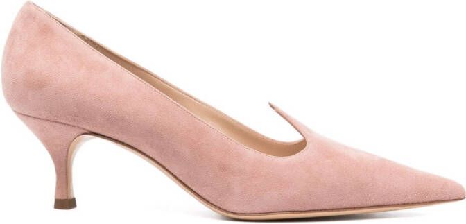 Casadei Leren pumps Roze